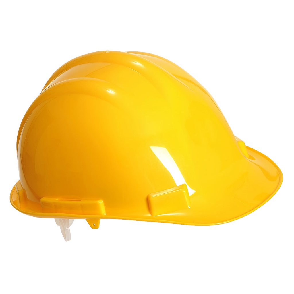 Casque de sécurité Expertbase avec coque en polypropylène haute densité, harnais 4 points plastique