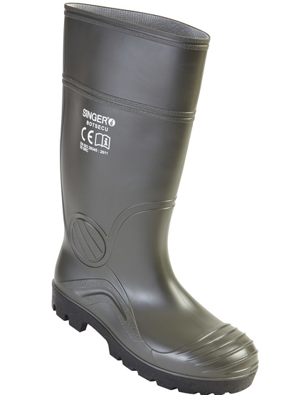 BOTSECU - BOTTE P.V.C VERTE EMBOUT ACIER. S5 SRC - SINGER Safety