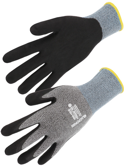 NYMFIT03 - Gants de protection GANT NITRILE MOUSSE. SANS PICOTS. DOS AÉRÉ. JAUGE 15  - SINGER Safety