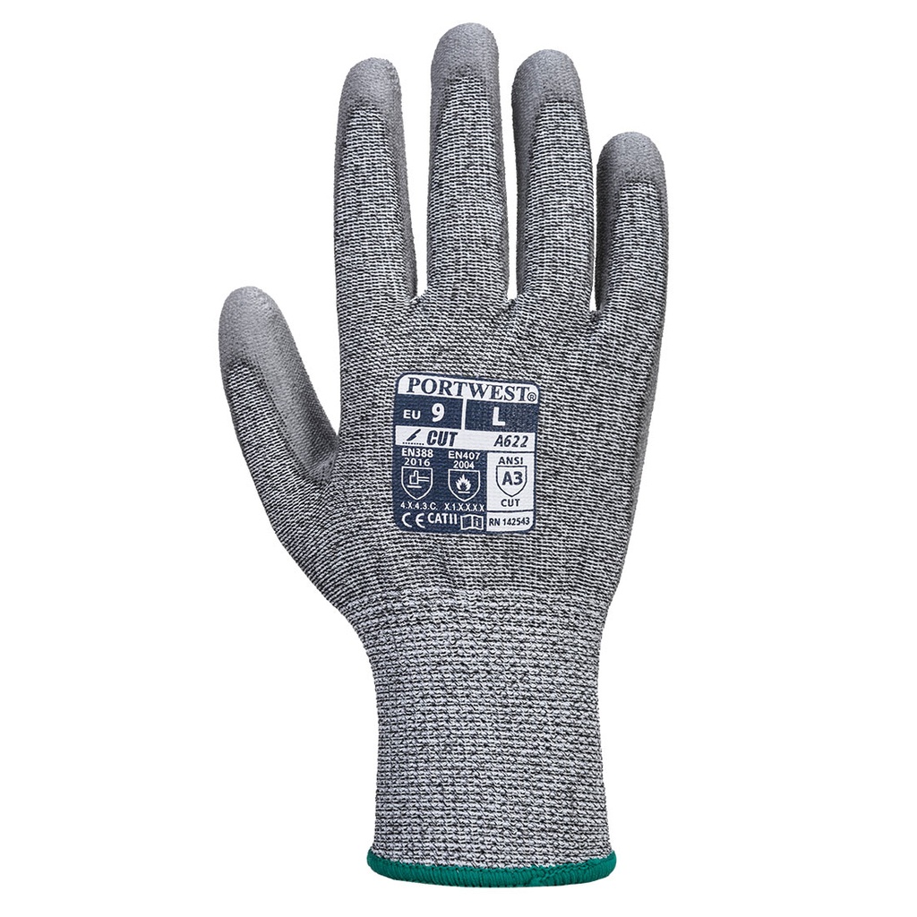 A622 - Gant anti-coupures MR, avec paume en PU Gris