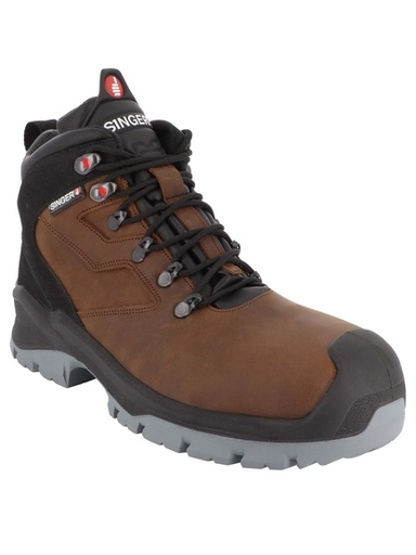 [ABYSS] S3 WR SRC. TIGE CUIR NUBUCK HYDROFUGE. CHAUSSANT LARGE - SINGER Safety