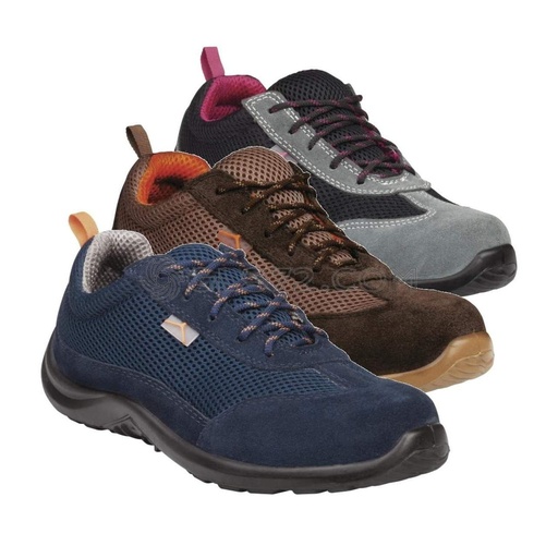 [COMO] COMO - Chaussure BASSES CUIR CROUTE VELOURS ET MESH S1P SRC - DELTA PLUS