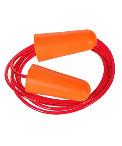 [EP08] EP08 - Bouchon anti-bruit en mousse PU avec cordon (200 paires) Orange
