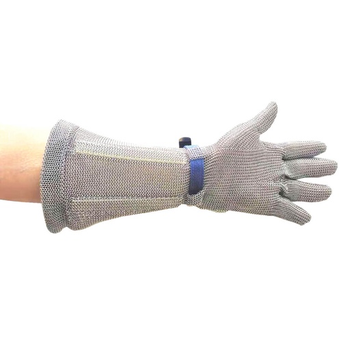 AC10 - Gant cotte de mailles 45 cm Argent