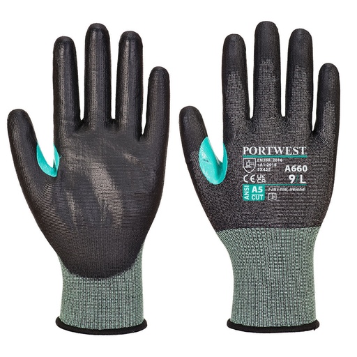 [A660] A660 - Gant anti-coupure en PU CS E18 Noir
